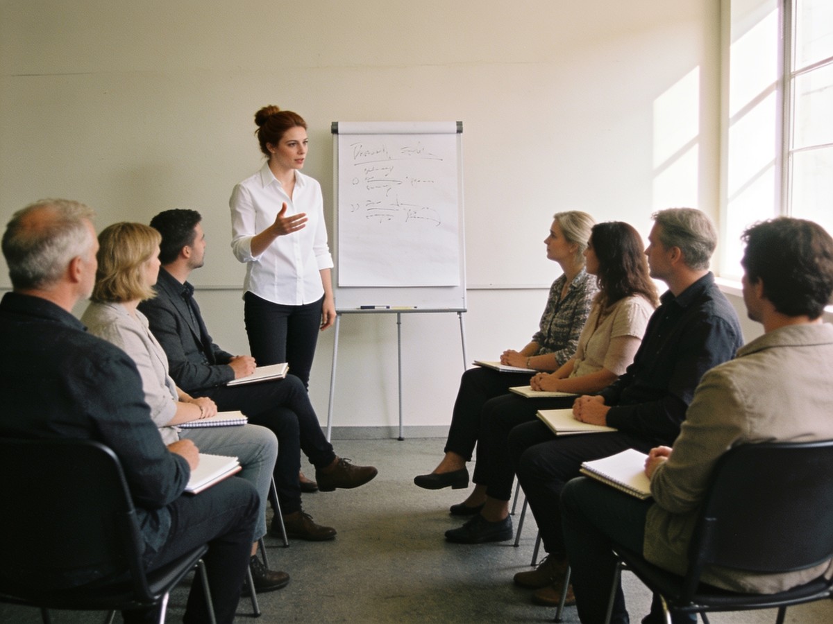 Aula di formazione generale per lavoratori sulla sicurezza sul lavoro