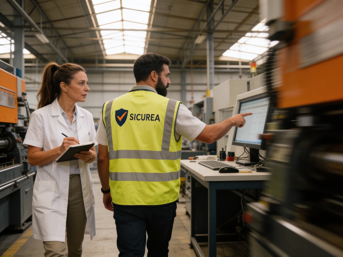 Il medico competente visita gli ambienti di lavoro accompagnato dal tecnico della sicurezza