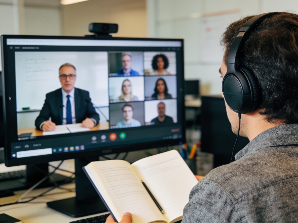 Formazione in videoconferenza sincrona, con docente collegato in diretta e interazione